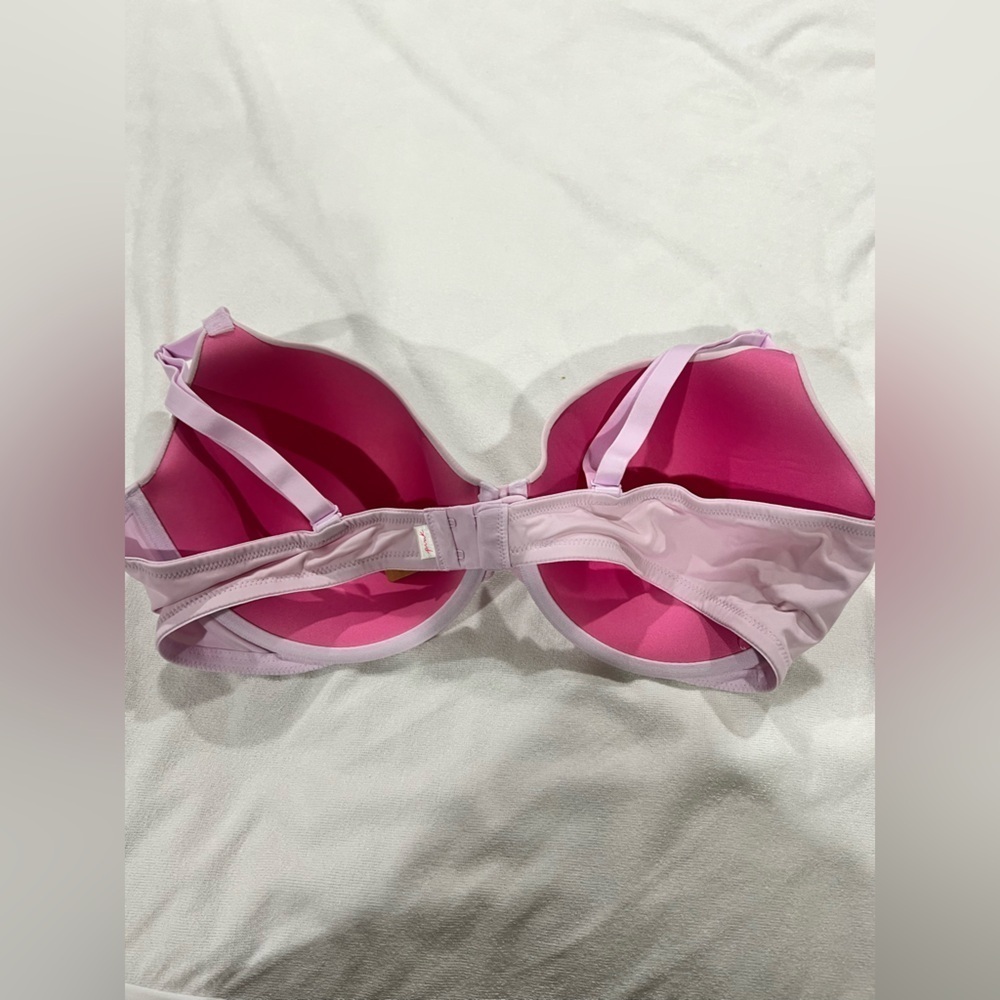 PINK VS Victoria Secret bra purple t-shirt wear everywhere lightly lined 40D - Picture 2 of 7